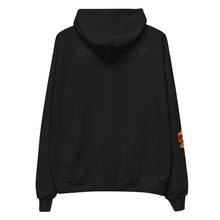 Load image into Gallery viewer, Red&amp;Yellow Fue on Black Hoodie
